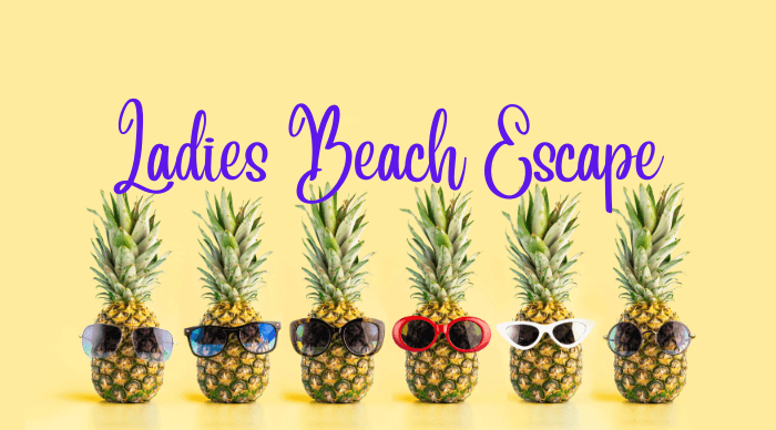 Ladies Beach Escape 2025! background