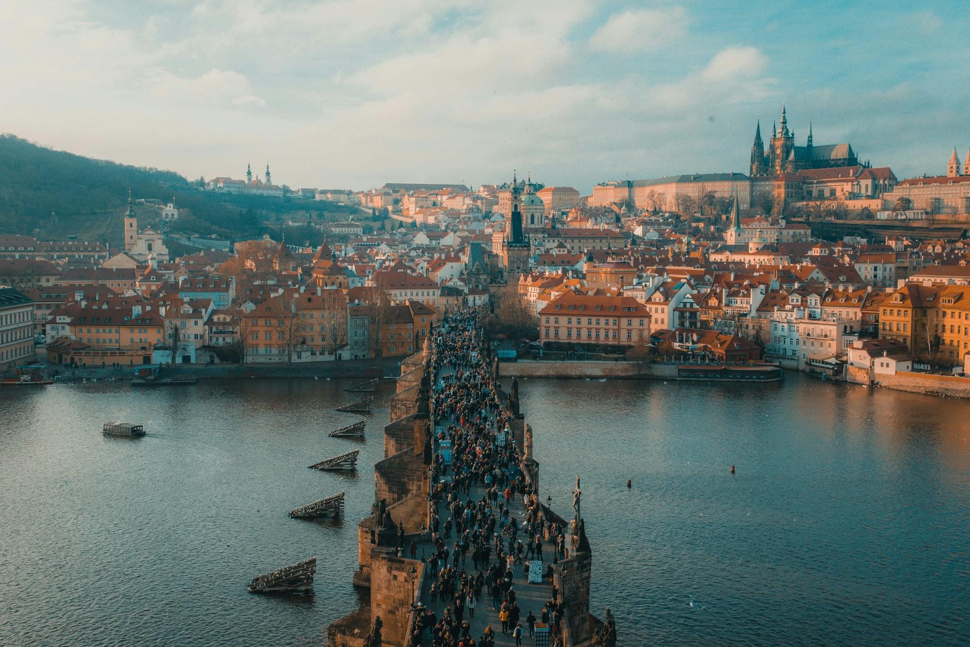 Prague - Harmony of architecture background
